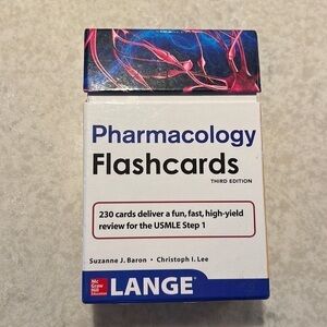 ⭐️ Pharmacology Flashcards 3rd Edition Lange Baron Lee McGraw Hill